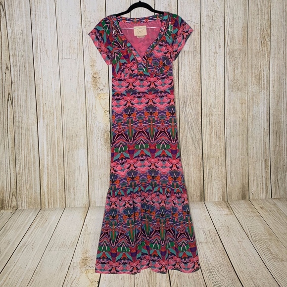 /SALE/ Vanessa Virginia Beaded Chiffon Maxi Dress - Picture 2 of 6